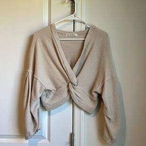 Free People knotted crop